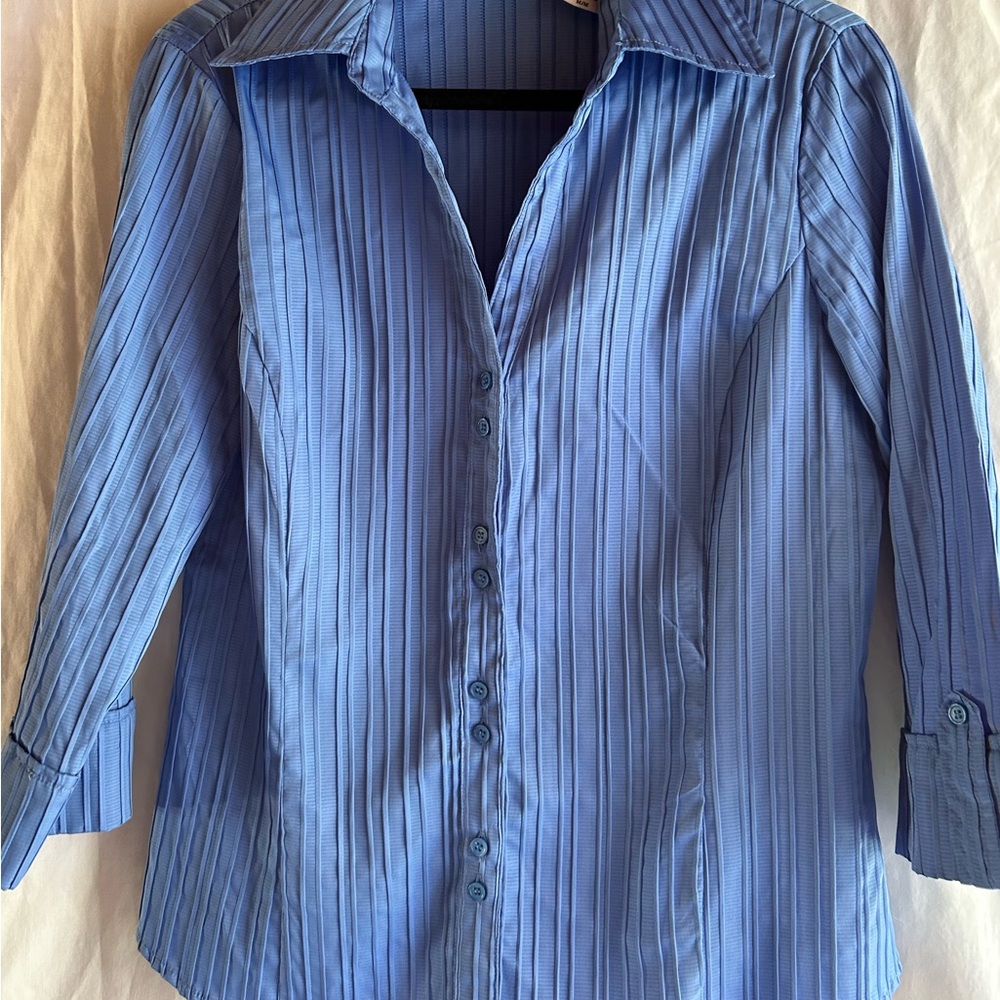 Covington Women's Blue Button Down Shirt